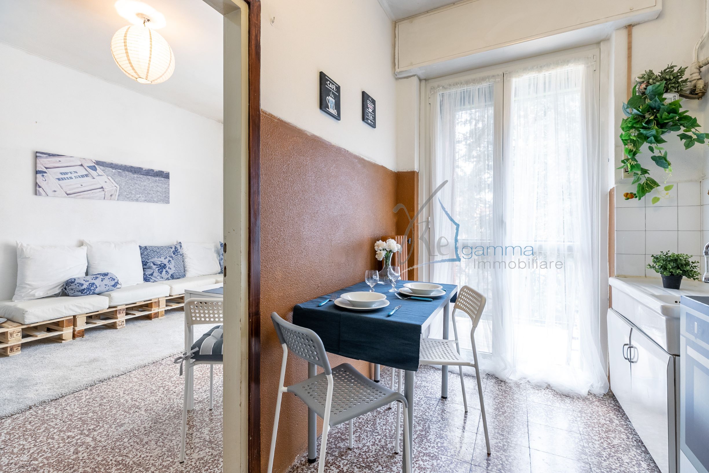 cucina e soggiorno homestaging